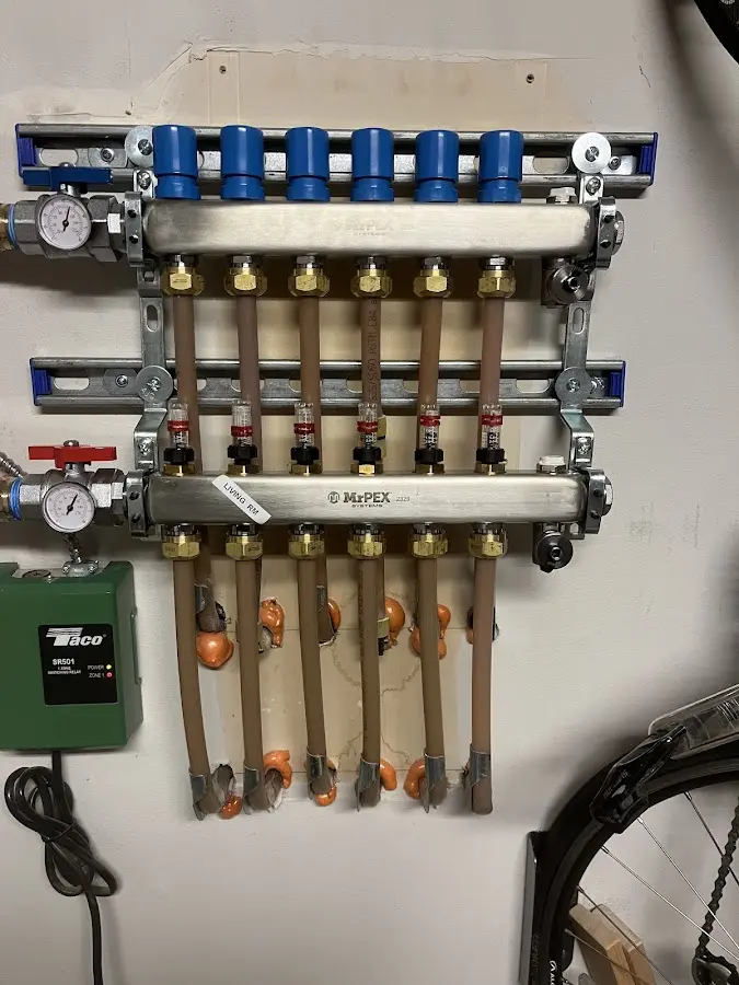 Plumber performing Gas Leak Detection at a residential property in West Caln